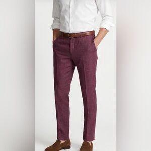 Men's Slim Fit Maroon Chinos